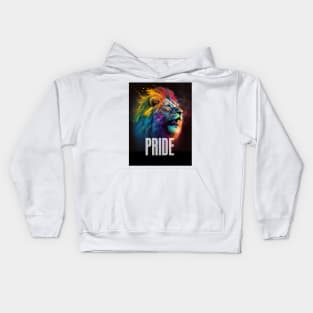 LGBTQ+ Gay Pride Month: Proud Lion Kids Hoodie